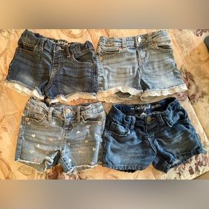 4 Pair Cat & Jack Jean Shorts